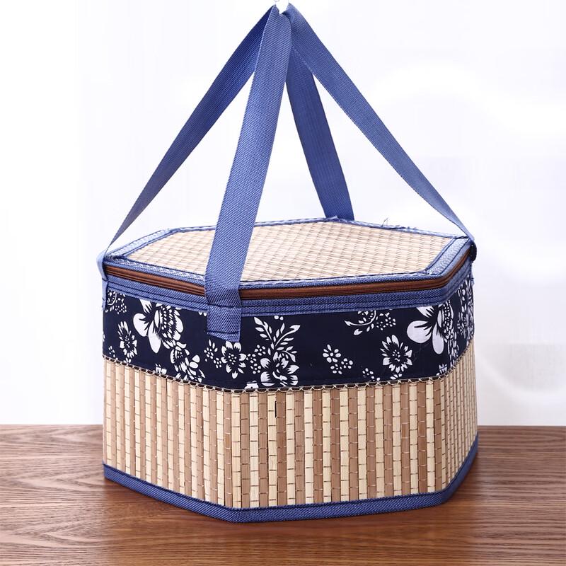Hexagonal Hand-Woven Bamboo Gift Baskets (Set of 5)