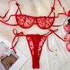 Erotic Underwear Set  Sexy Lingerie Set Women Naughty Outfit Lace Erotic Bandage Apparel Cute Bow Underwear Sexy Bra Set