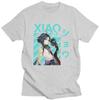 T-shirt Classiche Personalizzate Xiao Genshin Impact Manga Uomo Manica Corta Streetwear T-shirt 100% Cotone T-shirt Oversize Merch