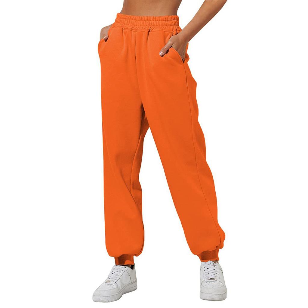 Comfortable High Waist Sweatpants For Women Stretchy And Soft Everyday Pants With Elastic Waistband Sweatpants Jogging Trousers