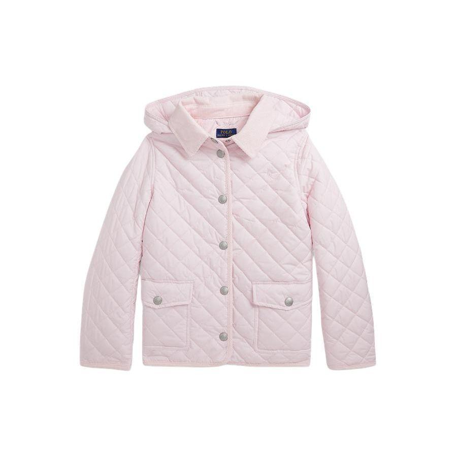 

Polo Ralph Lauren Cotton Jacket Ss24 Solid Color Quilted Water-Resistant Single-Breasted Kids Jackets Light-Pink CWPOOTWG2820069-650 M