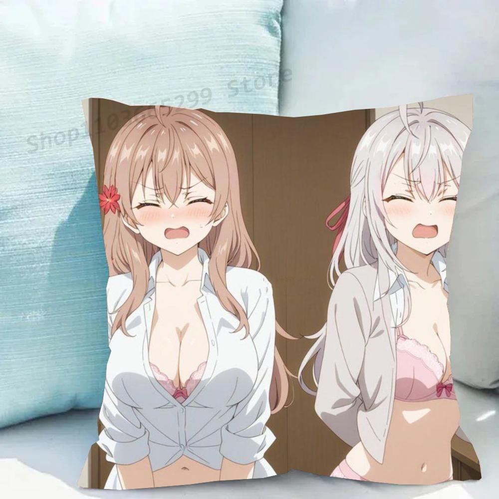 1pc Anime Nakano Nino Pillow Case Square Bedroom Sofa Leisure Comfort Cushion Car Living Room Home Decoration