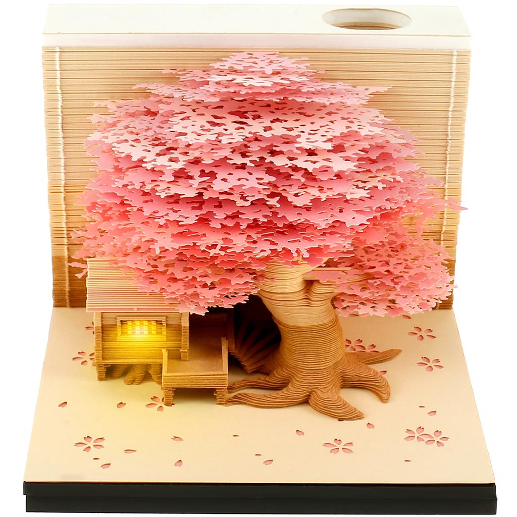 Latest Block Calendar 3D Notepad Block DIY Exquisite Memo Pad Charming Note Paper 3D Artistic Notepad Decorative Valentines Day Gift