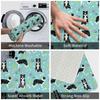 Border Collie Tennis Ball Doormat Anti-Slip Bath Kitchen Mat Living Room Door Floor Entrance Carpet Rug