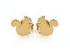 585 14k Gold Squirrel Stud Earrings 0.72g for Women and Girls