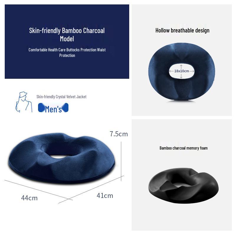 Comfortable Anti-Slip Seat Cushion for Office & Wheelchair - Relieves Pressure & Supports Posture