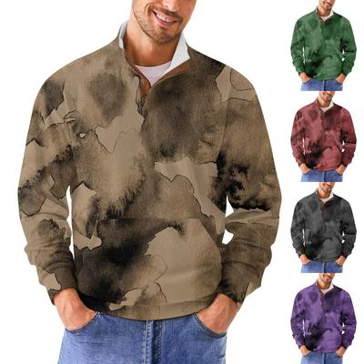 Men's Retro Casual Gradient Printed Sweatshirt