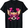 Valentines Chihuahua T Shirt Dog Face Lover Owner