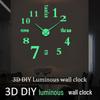 Extra Large Creative 3D DIY Acrylic Wall Clock with Silent Mechanism for Living Room Decoration