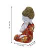 Polyresin Buddha Idol Dekorative Schaufigur Kleiner Baby Mönch Buddha, (rot)