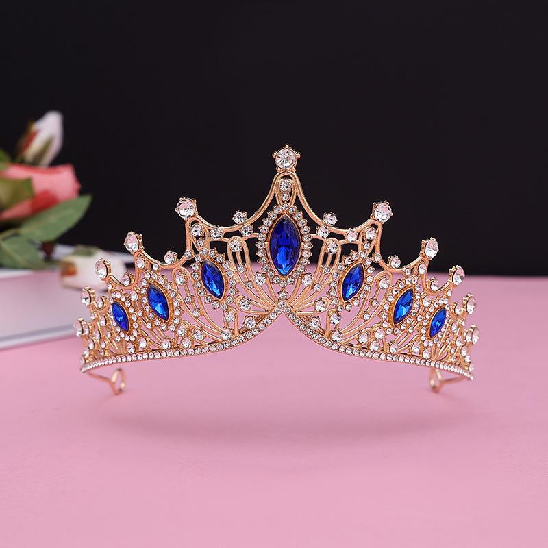Bride's Crown Headband Wedding Korean Birthday Gift Adult Gift Crystal Crown Princess Dress Hair Accessory