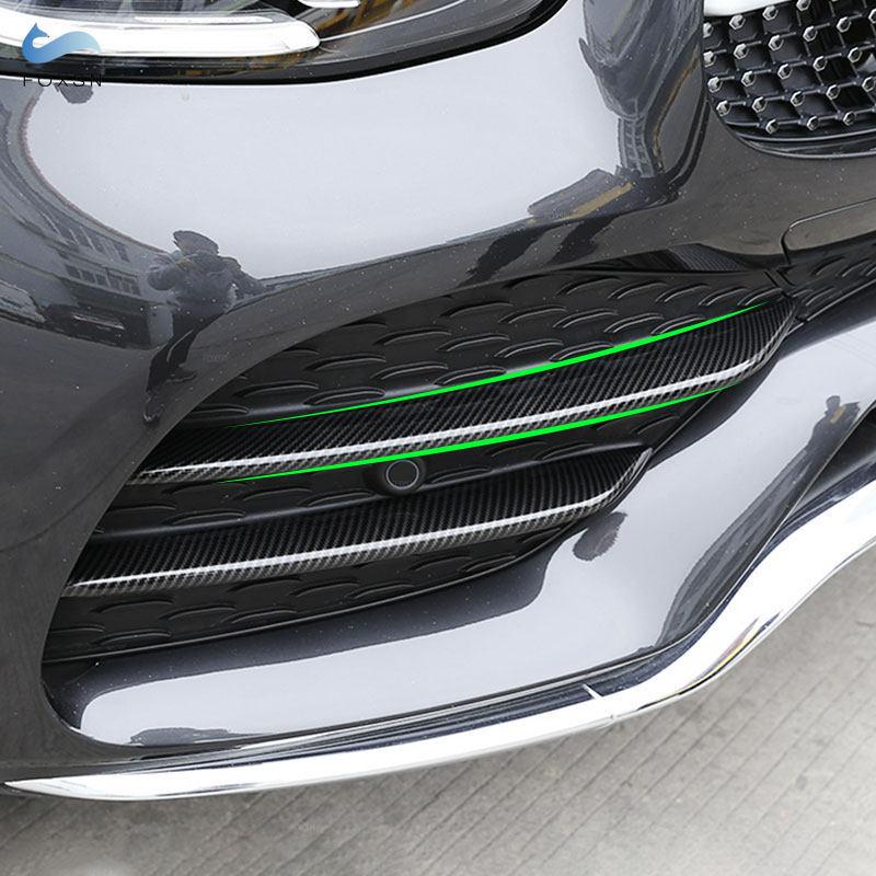 For Mercedes Benz GLC Class X253  Car Accessories Front Fog Light Decorative Strips Air Intake Grille Cover Trim ABS