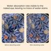Vintage Absorbent Coaster Ethnic Floral Fabric Teacup Mat Quick-Dry Diatomite Drinks Coasters for Hot Cold Drinks