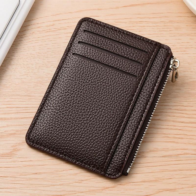 Minimalist Slim Card Holder Pu Leather Multi Card Slots Card Case Simple Solid Color Wallet For Men Women Office Daily Carry