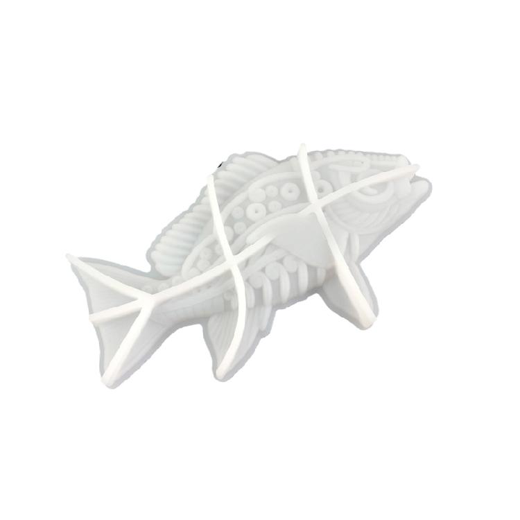 Soft Silicone Mold for DIY Craft Wall Hanging Decorations Embossed Fish Shaped Design Crystal Epoxy Resin Casting Mould