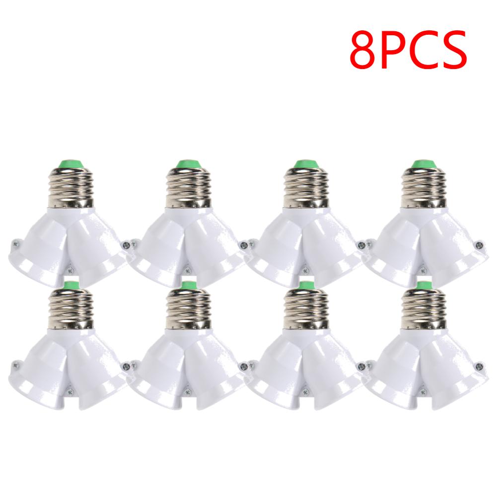 1-10PCS E27 Conversion Head Bulb Socket 2 in 1 lamp Holder Extender Distributor Converter Plug Light Base for LED Bulb Splitter