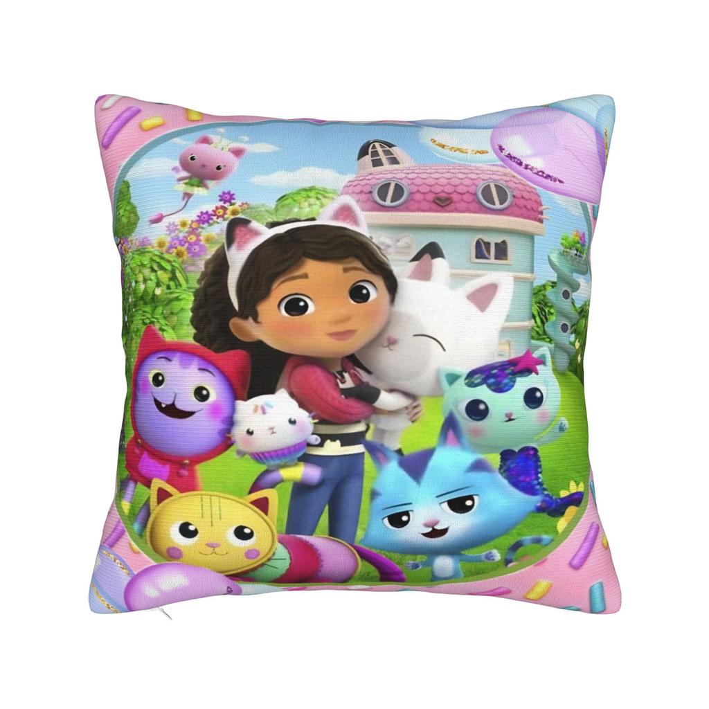 Decorative Pillow Covers G-Gabbys Girl Dollhouse Merch Living Room  Throw Pillow Case Cover Square Multi Size