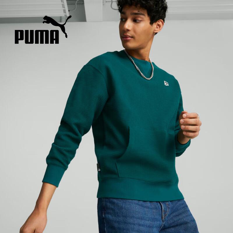 PUMA Casual Long-Sleeve Pullover Sweatshirt L