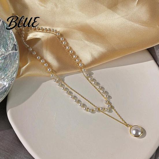 Stylish Faux Pearl Choker Women Beaded Elegant Necklace Dainty Retro