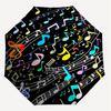 1PC music notes Umbrella-8-Rib Reinforced, Automatic Open, Lightweight & Durable, Cute Fashion Accessory for Outdoor, Beach or Casual Use, Beach Umbre