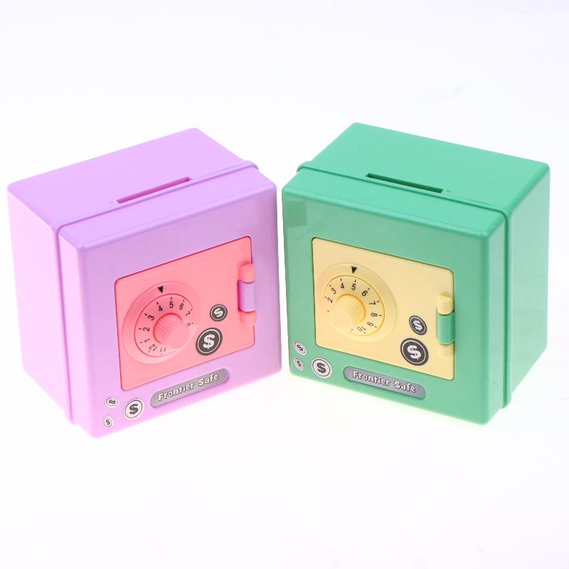 Kids Safe Box Mini Combination Lock Piggy Bank Secure 4 Digit Code Saving Money Coin Cash Box Birthday Gift for Boys Girls
