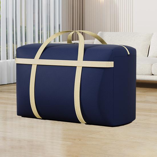 Quilt Storage Bag with Easy Zipper Closure Strong Handles Reinforced Tear-Resistant Design Waterproof Moving Storage Bag