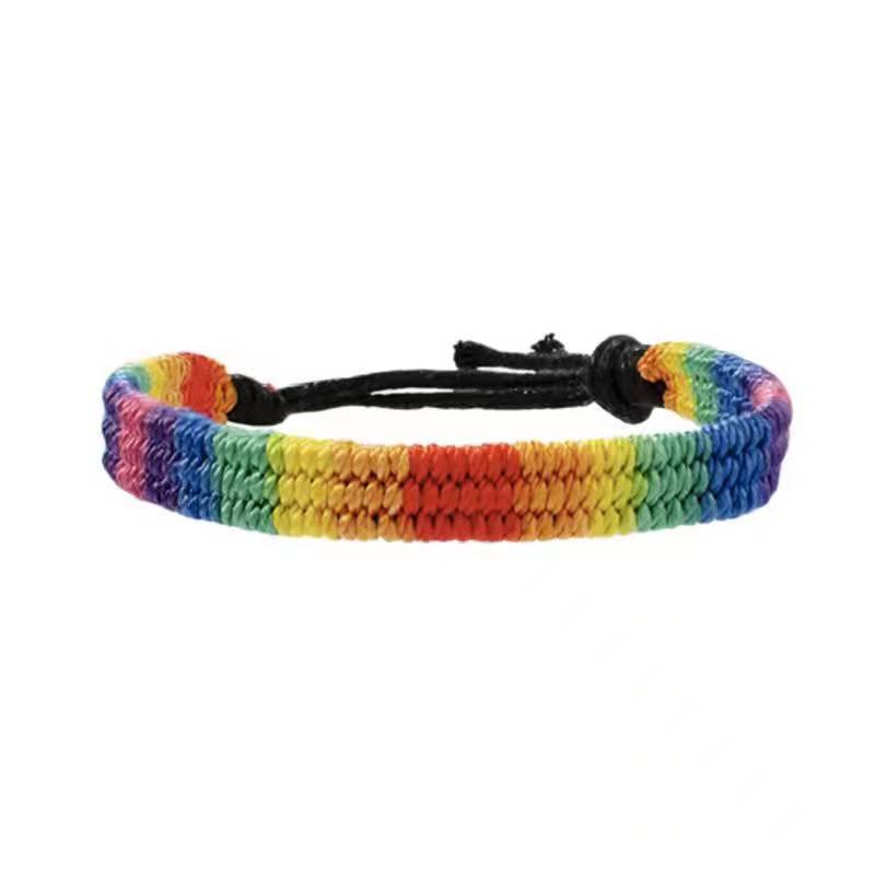 Rainbow Ethnic Style Friendship Bracelet for Men, Women  Couples Weave