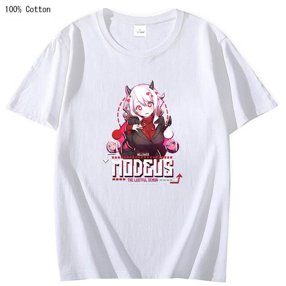 Helltaker Printed Graphic Cute T-shirts Funko Pop Manga Tshirt Soft 100% Cotton Men/women Tee-shirt Large Cartoon Anime Tshirts