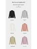 Women's Slim Fit Pure Cotton Mid-Neck Sweater - Solid Color, Autumn/Winter Warm Innerwear