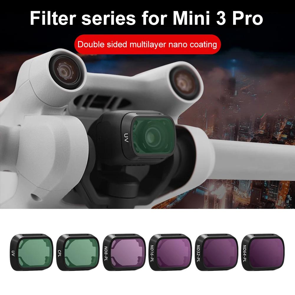 Lens Filters for DJI Mini 3 Pro UV CPL ND16 ND32 ND64 Filter Set 96% Visible Light Drone Optical Glass Photography Accessories