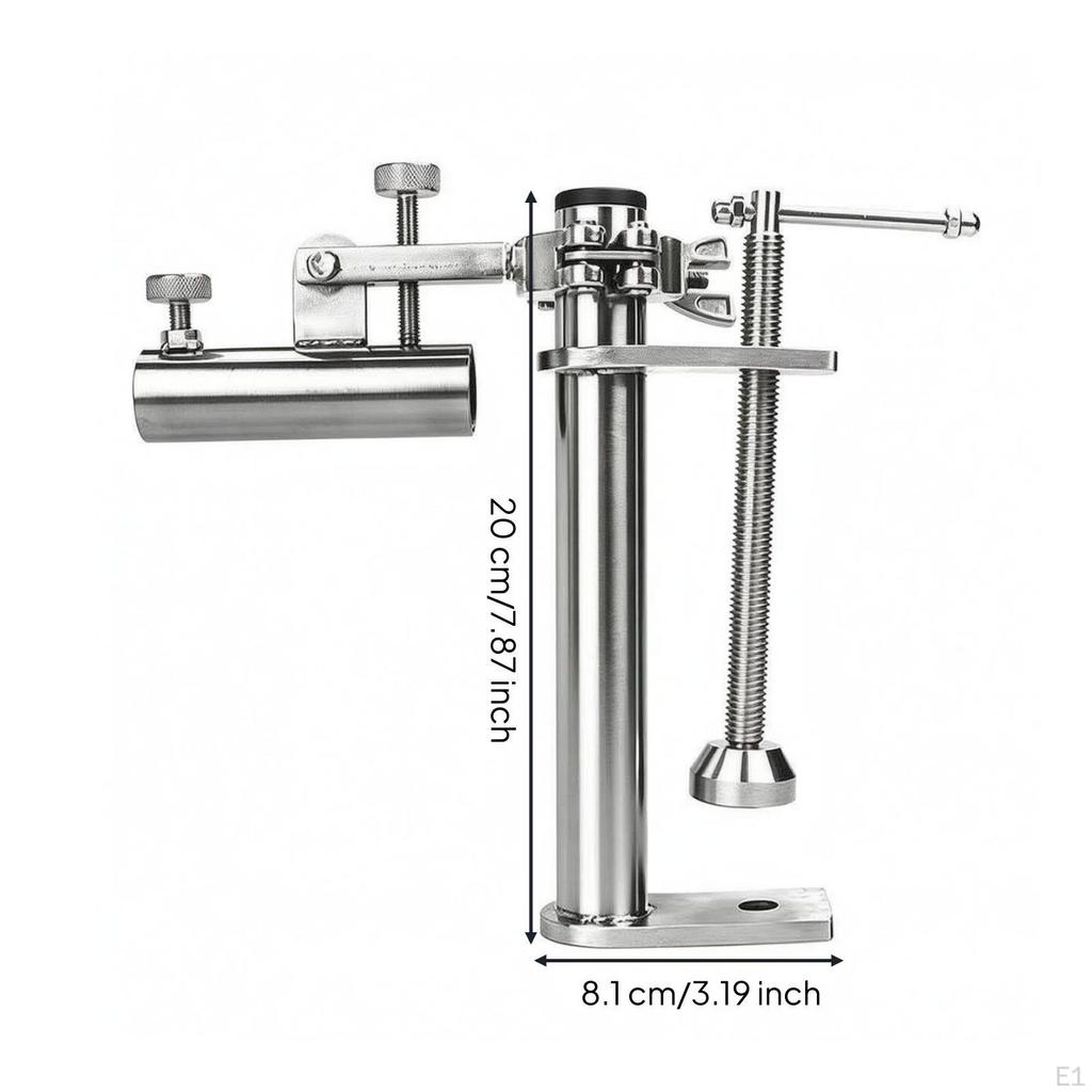 Floor Clamp Rod Holder Stainless Steel On Fishing Pole Metal Pressure Foot for Anglers