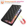 Anwendbar für Sharp Wish4 Lederhülle, Google 9Pro Rauten kleiner duftender Wind starke magnetische Klappkartenbrieftasche Schutzhülle
