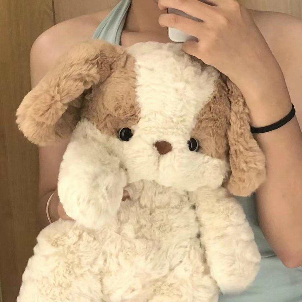 Bib Rabbit Dog Plush Toy Kids Gift For Sleeping Comfort Realistic Animal Decor