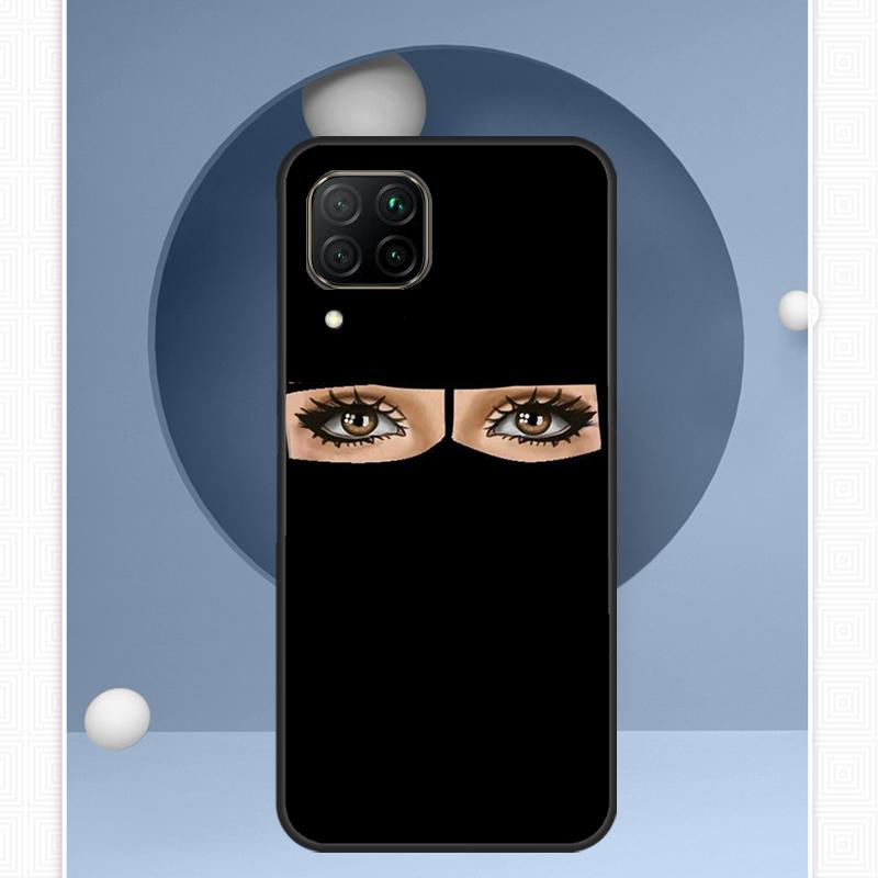 Hijab Face Muslim Islamic Gril Eyes For Huawei Nova 12s 12i 11i 8i Y91 Y60 Y70 Y72 Y90 Y61 9 10 SE P20 P40 Lite P30 P60 Pro Case