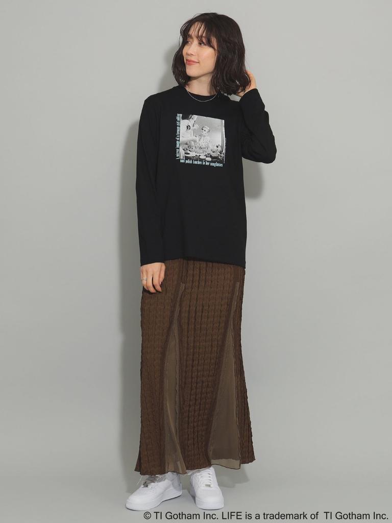 Ray Beams TEE GOOD ROCK SPEED LIFE PICTURE COLLECTION Long Sleeve One Size L/S [Special Order] T-Shirt, Women's, Black,