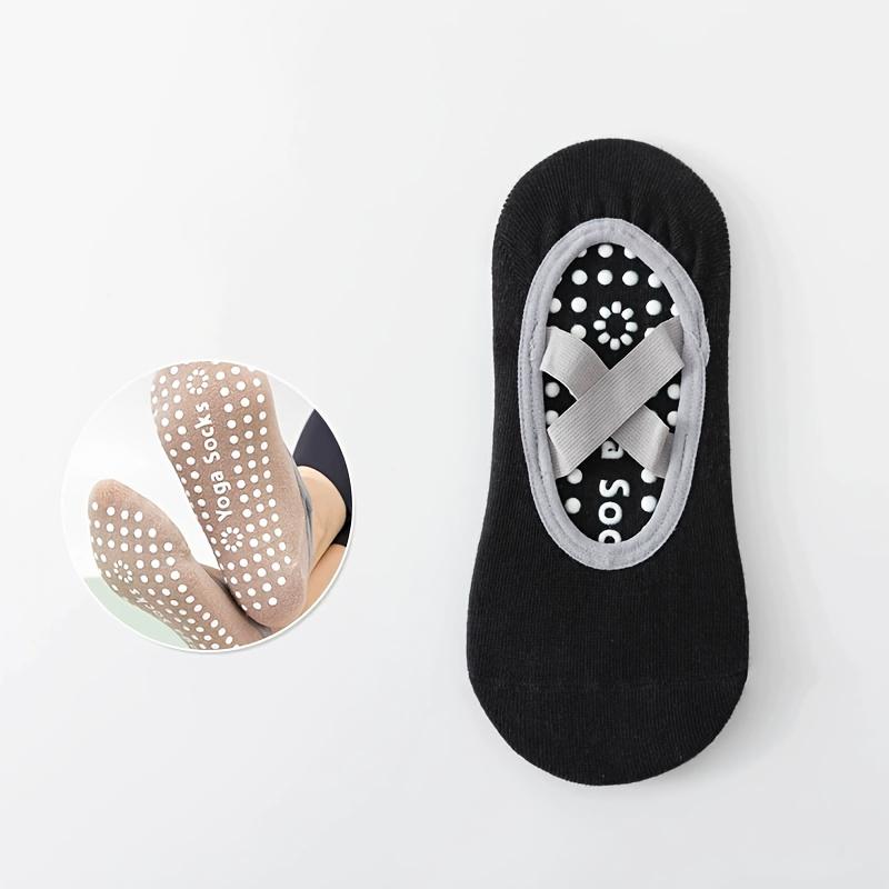

1 пара женских носков для йоги, йога, балет, пилатес, спортивные носки, женские носки для фитнеса в помещении с силиконовой подошвой, пилатес-носки для начинающих, для танцев