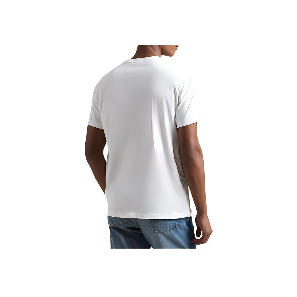 Polo Ralph Lauren Solid Logo Print Crew Neck Short Sleeve T-Shirt Men Tops White 710854497-041