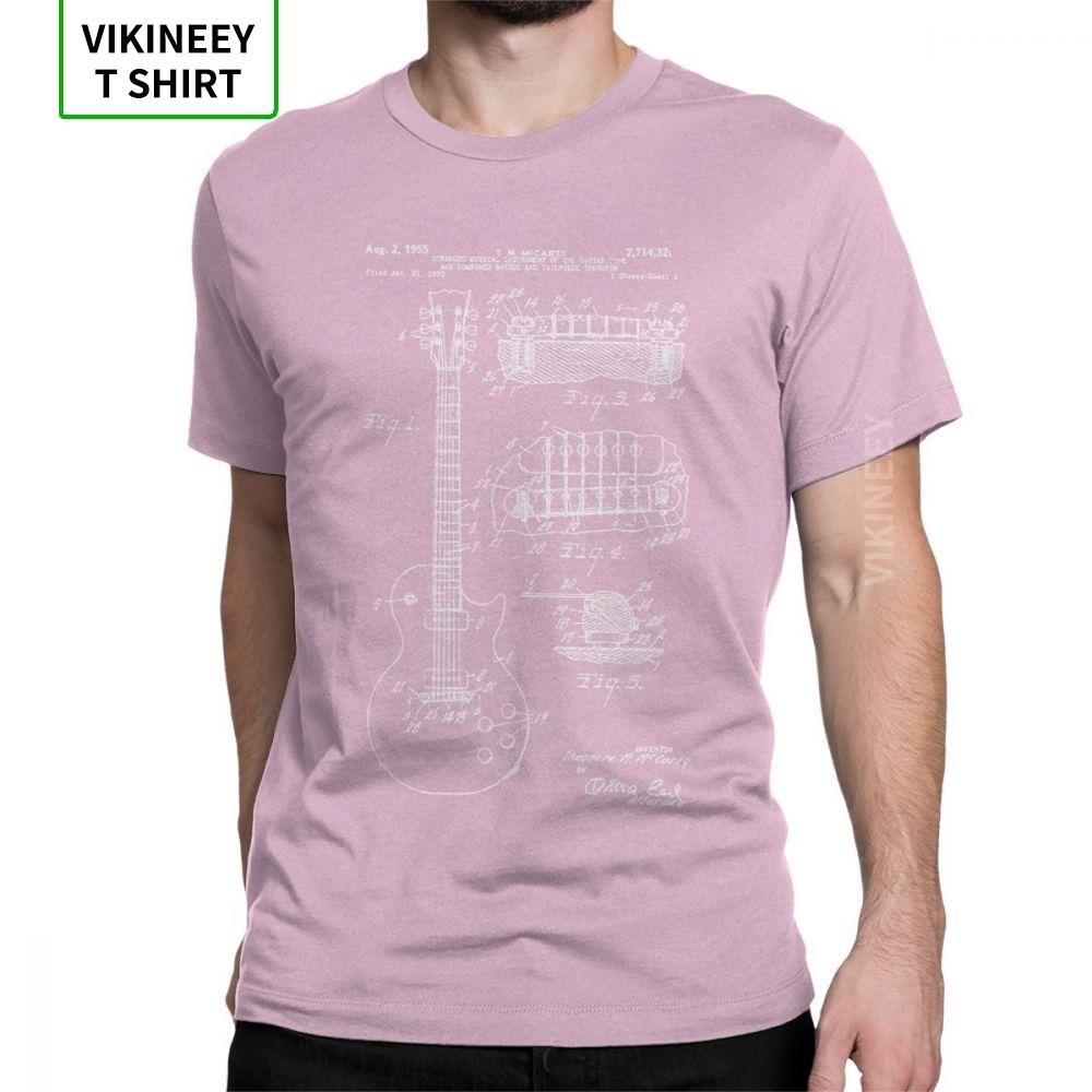 Patent Acoustic Electric Guitar Music Men T Shirt Crazy 100 Cotton Short Sleeves Tees Crew Neck TShirts Printed Tops