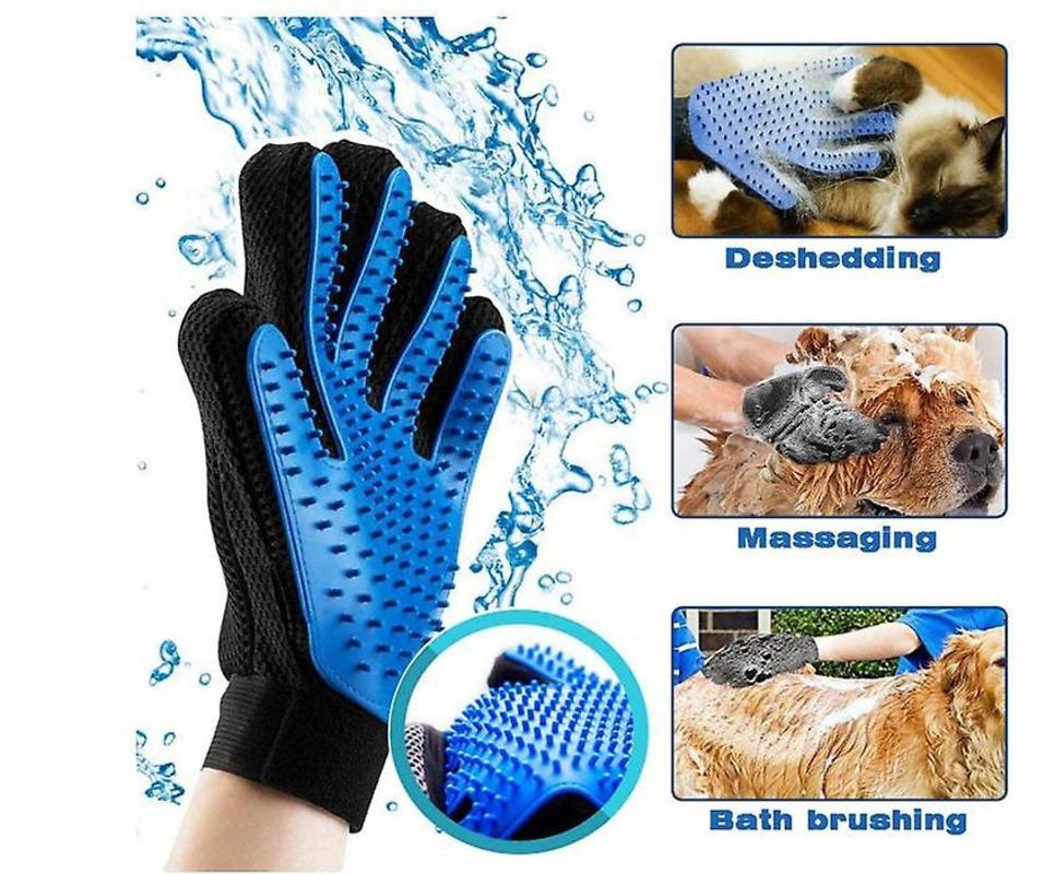Dog Care Glove 1 Pair Cat Brush Pet Brush Cat Fur Groomer Massage Gloves Long Or Short Fur