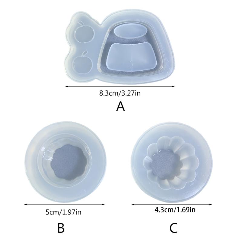 DIY Pudding Ornament Quicksand Silicone Epoxy Mold DIY Keychain Pendant Jewelry Crafting Mould for Valentines Gift