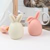 3D Rabbit Egg Mold Silicone Candle Mold for Making Fondant Cake Soap Holiday Decorations