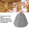 Sauna Felt Set Absorbent Bath Felt Hat Sauna Pad Poratble Bathroom Hair Cover for Man Woman