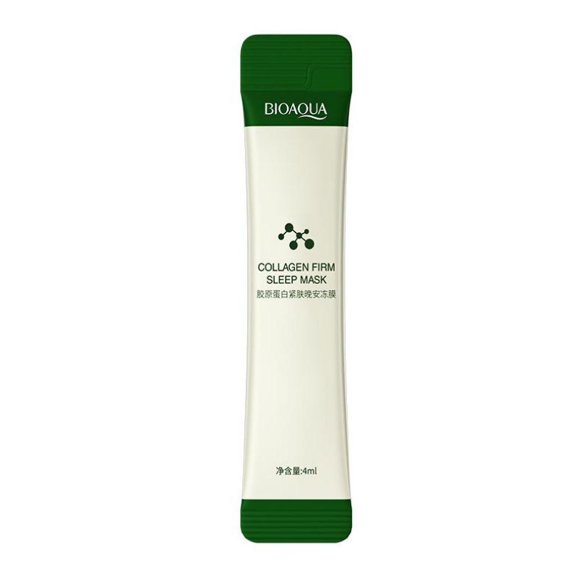 Bioaqua Mascarilla reafirmante de colágeno, mascarilla reafirmante para el cuidado de la piel, mascarilla perezosa, Gel hidratante, suero hidratante, reduce los poros