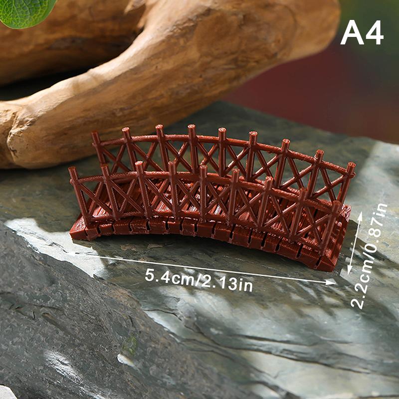 

Китайский мост Статуя Модель древнего здания Японский павильон Украшения Миниатюрный Дзен-сад Аквариум Бонсай Украшения 5.4*2.2cm