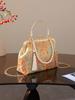 Handbag New Song Jinbao Retro Flower Cheongsam Dinner Bag Ladies Guofeng Crossbody Bag Chain Gala Bag