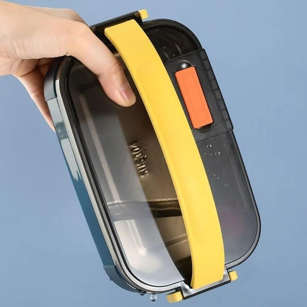 Stainless Steel Portable Insulated Lunch Box Sealed Design Food Snacks Box School