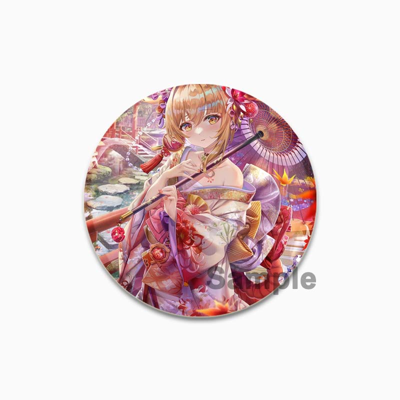 32/44/58MM Alloy Pins for Backpack Hat  Icon Cartoon Brooch  Genshin Impact Pin Fashion Jewelry Accessory