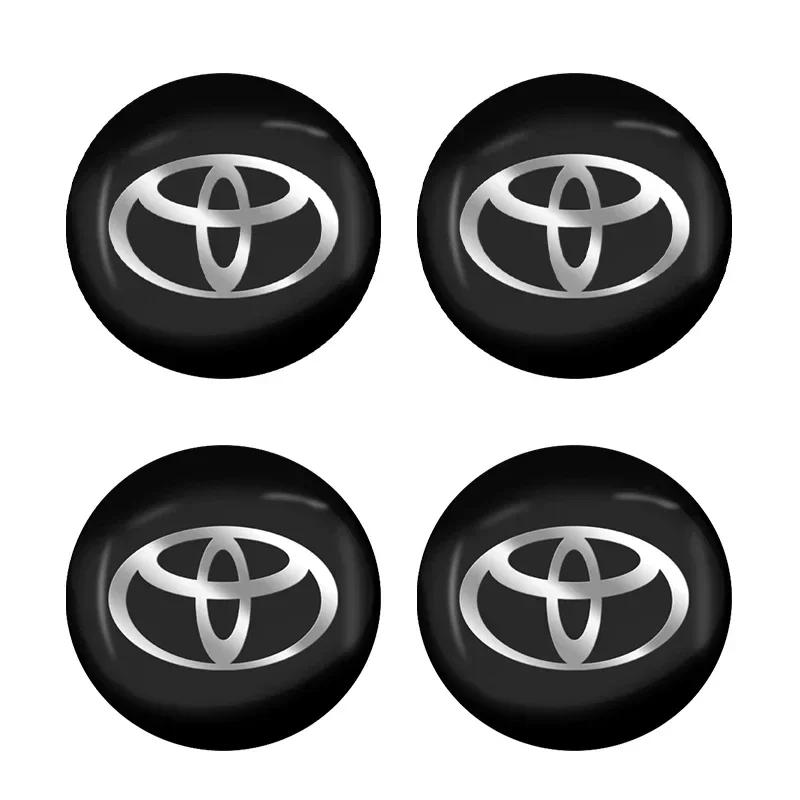 

4Pcs 56mm Car Wheel Stickers Center Hub Cap Car Emblem Badge Decal For Toyota Corolla Yaris Aygo Prius CHR Camry Auris Avensis