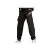 Puma Einfacher Logo-Print Bequeme Atmungsaktive Gerippte Freizeithose Damenunterteile Schwarz 682273-01