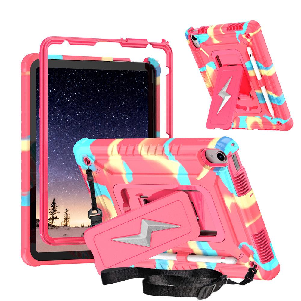 

For iPad A16 11th Case 2025 Armor Kickstand Case For iPad 10th 10.9 2025 Heavy Duty Rugged Tablet Cover With Strap iPad 10th 10.9 2022